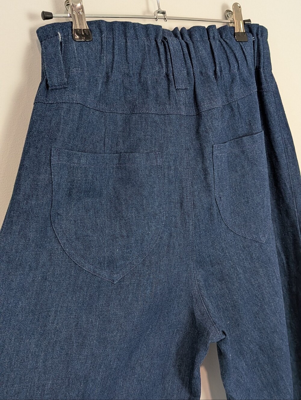 Emerson Fry Tulip Wide Leg Pant Size M Hemp Organic Cotton Indigo - Picture 4 of 7